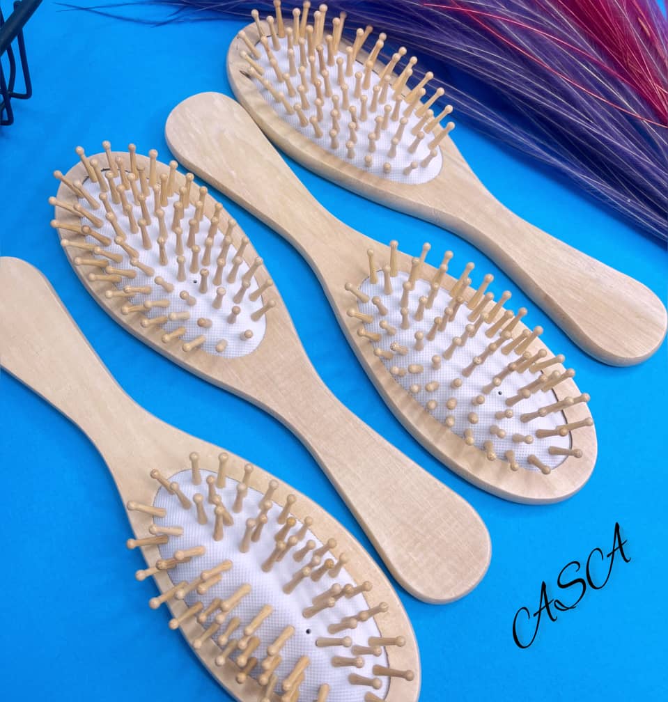 برس چوبی بیضی کوچک 